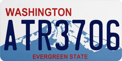 WA license plate ATR3706