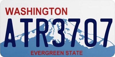 WA license plate ATR3707