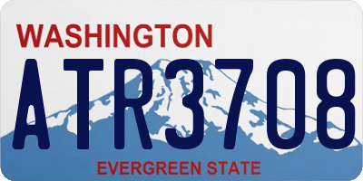 WA license plate ATR3708