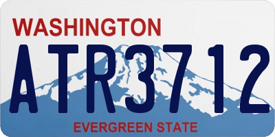 WA license plate ATR3712