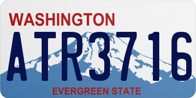 WA license plate ATR3716