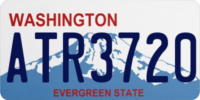 WA license plate ATR3720