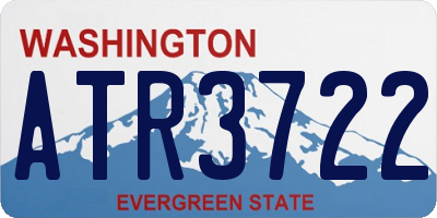 WA license plate ATR3722