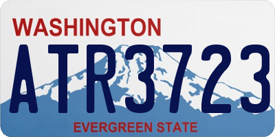 WA license plate ATR3723