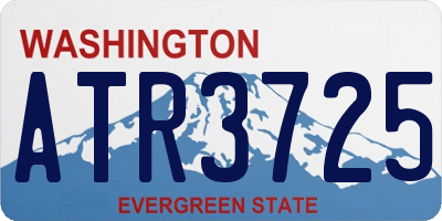 WA license plate ATR3725