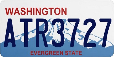 WA license plate ATR3727