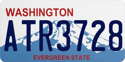 WA license plate ATR3728