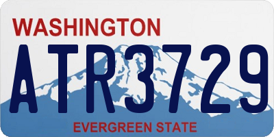 WA license plate ATR3729