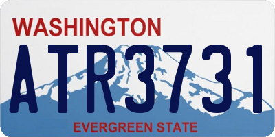 WA license plate ATR3731