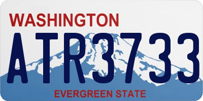 WA license plate ATR3733