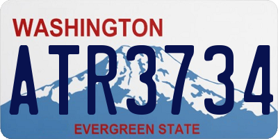 WA license plate ATR3734