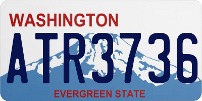 WA license plate ATR3736