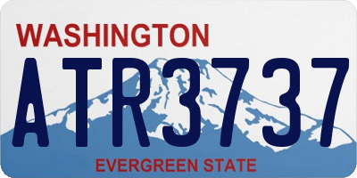 WA license plate ATR3737