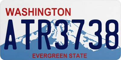 WA license plate ATR3738
