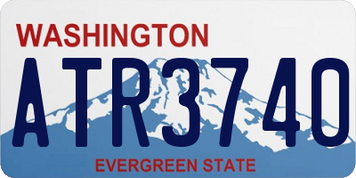 WA license plate ATR3740