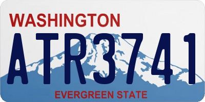 WA license plate ATR3741