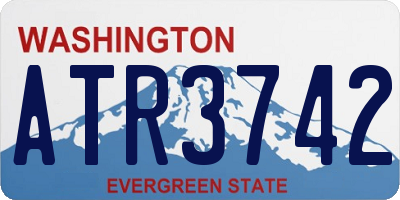 WA license plate ATR3742