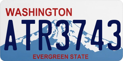 WA license plate ATR3743