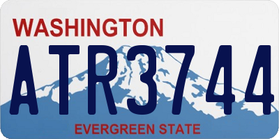 WA license plate ATR3744