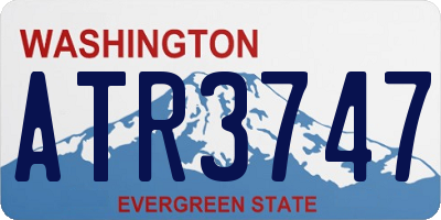 WA license plate ATR3747