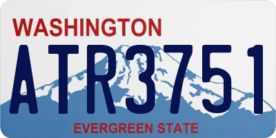 WA license plate ATR3751