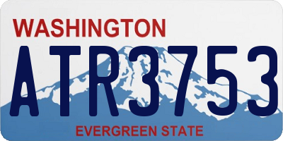 WA license plate ATR3753