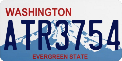 WA license plate ATR3754