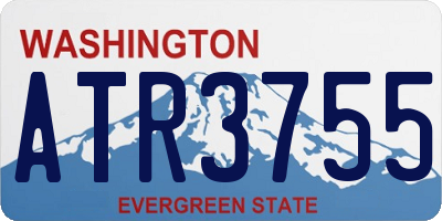WA license plate ATR3755