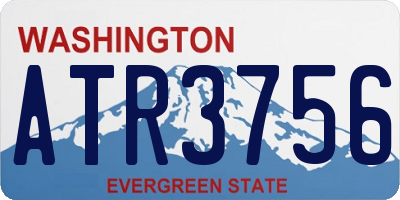 WA license plate ATR3756