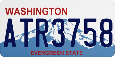WA license plate ATR3758