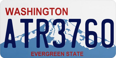 WA license plate ATR3760
