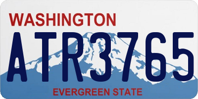 WA license plate ATR3765