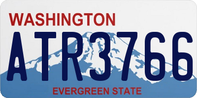 WA license plate ATR3766