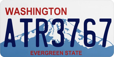 WA license plate ATR3767