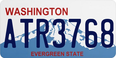 WA license plate ATR3768