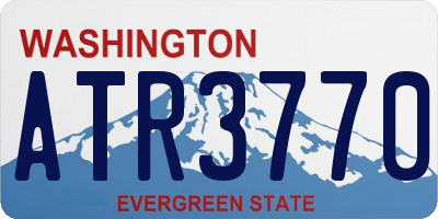 WA license plate ATR3770