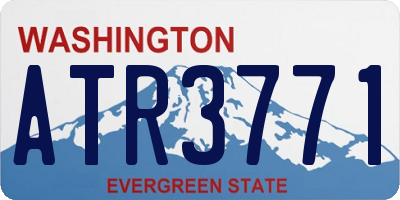 WA license plate ATR3771
