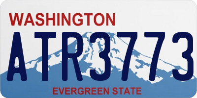 WA license plate ATR3773