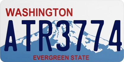 WA license plate ATR3774