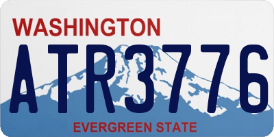 WA license plate ATR3776