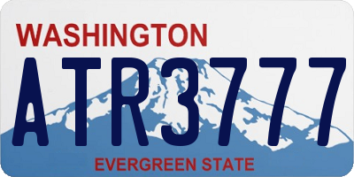 WA license plate ATR3777