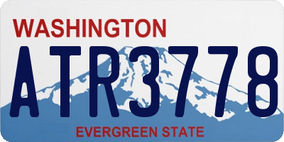 WA license plate ATR3778