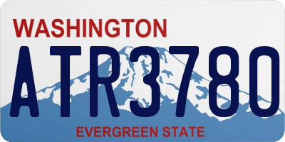 WA license plate ATR3780