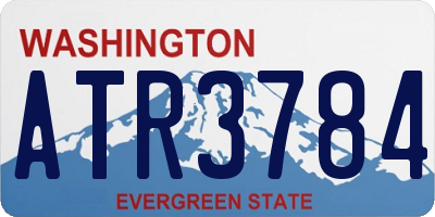 WA license plate ATR3784