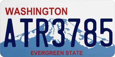 WA license plate ATR3785
