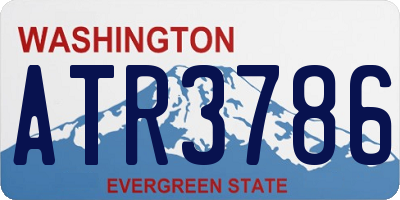 WA license plate ATR3786