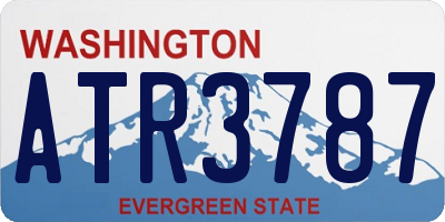 WA license plate ATR3787
