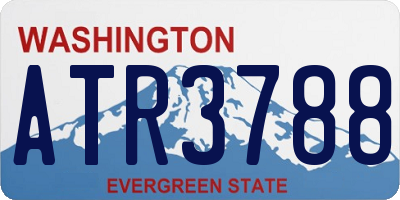 WA license plate ATR3788