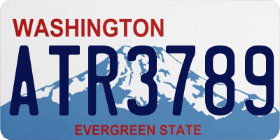 WA license plate ATR3789