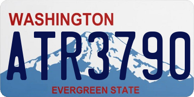 WA license plate ATR3790